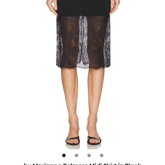 L'Academie Black Cut Out Pencil Skirt - Picture 5 of 5